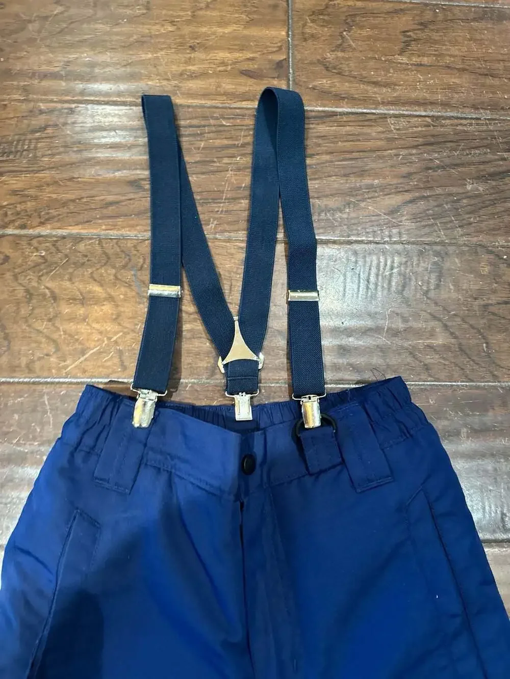 Athletech Boys Blue Snow Pants with Suspenders Size S (6/7)